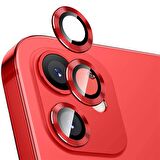 Apple iPhone 12 3D Metal Çerçeveli Kamera Lens Koruyucu