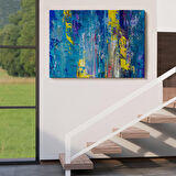 Soyut Yağlıboya Görünüm Dekoratif Kanvas Duvar Tablosu-3717