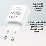 Coofbe Super Şarj Akım Koruma Pd Type-C Girişli  30W Şarj Başlık Samsung Xiaomi İphone Şarj Başlığı 