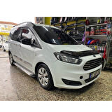 Sts Oto Aksesuar Ford Courier 2014-2017 Arası Uyumlu Batman Yarasa Ayna Kapağı Piano Black Abs Plastik