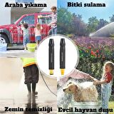 Coofbe Ayarlanabilir Kademeli Basınçlı Hortum Ucu Tabancası Araç Yıkama Tabancası Bahce Sulama Ucu