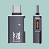 Coofbe 2in1 Type-C To Type-C Ve Usb Dönüştürücü Çevirici Otg Type-C To Şarj Ve Otg 3.0 Dönüştürücü 