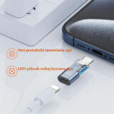 Coofbe Koruma Çipli 30W Lightning to Type-C Dönüştürücü İphone To Type-C Hızlı çevirici Şarj Adaptörü