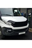 Iveco Daily Ön Kaput Koruma Rüzgarlığı 3mm Akrilik (ABS) Parlak Siyah Deflektör 2014-2019