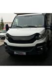 Iveco Daily Ön Kaput Koruma Rüzgarlığı 3mm Akrilik (ABS) Parlak Siyah Deflektör 2014-2019