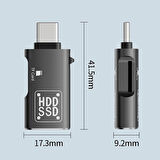 Coofbe Type-c to Usb ve Type-c TF Kart Çevirici Otg Dönüştürücü Type-c to Usb Kart Okuyucu Dönüştürücü