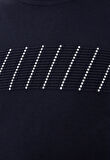 Erkek Triko Lacivert Bisiklet Yaka Desenli Slim Fit Pamuklu Kazak NCS JEANS 3725