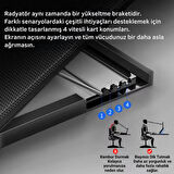 Polham Hızı Ayarlanabilir Laptop Soğutucu Notebook Standı - 4 Kademeli Yükseklik Ayarlı, 2 USB Girişli Stand