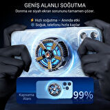 Polham Profesyonel 7000RPM Turbo Buz Tipi Manyetik Telefon Soğutucu | MagSafe Uyumlu, RBG LED Işıklı