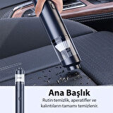 ALLY Elektrikli Araç Süpürgesi - Araba Süpürgesi - Oto Süpürge - Mini Süpürge ST-6675c