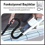 Ezere 15000pa LED Işıklı Kuru Islak Kullanım Kablosuz Güçlü El Araç-Ev Süpürgesi