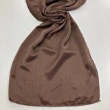 Kroren Jan Jan Kahve Düz Renk Şal 7301-136