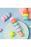 Makaron Şeklinde Pastel Fosfor Kalem 6'lı