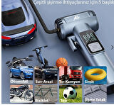 Ally Dijital Şarjlı Araç Lastik Hava Şişirme Pompa St-5530 
