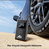 ALLY ST-5522 Şarjlı lastik şişirme hava kompresör pompası 12V LED ışıklı