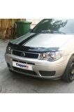 Fiat Palio Ön Kaput Koruyucu Rüzgarlığı 4mm Akrilik (ABS) Piano Black 2006-2012