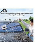  LS-443 Teleskopik Mikrofiber Araba Yıkama Fırçası Uzun Saplı Fırçası Oto Mopu