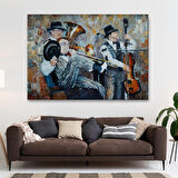 Müzik Çalan Orkestra Dekoratif Duvar Tablosu-3743