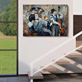 Müzik Çalan Orkestra Dekoratif Duvar Tablosu-3743