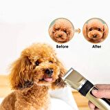 10 In 1 Ayarlanabilir Şarjlı Kedi Köpek Tıraş Makinesi Pet Evcil Hayvan Tüy Kesme Aparatlı