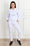Kadın yazı baskılı eşofman takımı 3685-23
