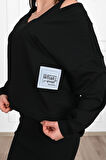 Kadın Askılı Sweatshirtli Elbise 3711-23
