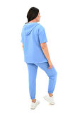 Kadın Kapüşonlu Büyük Beden Eşofman Takımı 3759-23