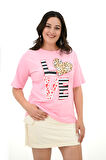 Kadın Büyük Beden Love Baskılı T-Shirt 1577-23