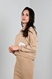 Kadın Askılı Sweatshirtli Elbise 3711-23