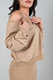 Kadın Askılı Sweatshirtli Elbise 3711-23
