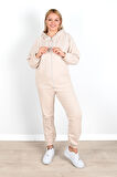 Kadın Büyük Beden Lastikli Eşofman Takımı 8044-24