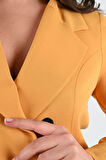Kadın Astarlı Büyük Beden Blazer Ceket 0101-1