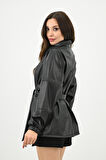 Kadın Suni Deri Tunik 1699-24