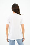 Kadın Gold Taş Baskılı T-shirt 1730-24