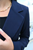 Kadın Astarlı Blazer Ceket 0101-22