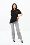 Kadın Taş Baskı Detaylı T-shirt 1749-24