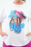Kadın Büyük Beden Oversize T-shirt Takım 8104-24