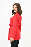 Kadın Kuşaklı Blazer Ceket 9004-1-24
