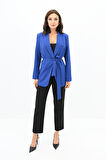 Kadın Kuşaklı Blazer Ceket 9004-1-24