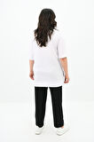 Kadın Büyük Beden Kelebek Baskı Detaylı T-shirt Takım 8114-25