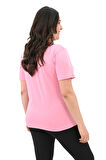 Kadın Büyük Beden Kiraz Baskılı T-shirt 1785-24