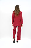 Kadın Şerit Detaylı Oversize Ceket Takım 9007-25