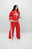 Kadın Büyük Beden Kordonlu Bol Paça Eşofman Takımı 8164-25