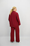 Kadın Büyük Beden Bağlamalı Bol Paça Alt-Üst Takım 8195-25