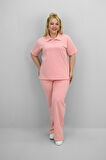 Kadın Büyük Beden Kısa Kollu Polo Yaka Eşofman Takımı 8188-25