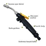 TechTic  30cm Bahçe Sulama Yüksek Basınçlı Metal+Plastik Su Tabancası Oto Yıkama Ve Sulama Püskürtme Tabancası