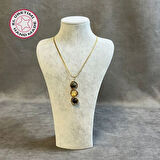 Uretti - Tuğba 6667 7714 Padişah Kasası Sitrin Doğal Taşlı Kolye