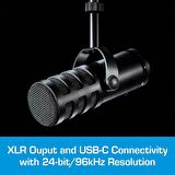 Samson Technologies Q9U Dinamik Yayın Mikrofonu, XLR/USB, Siyah