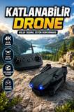 E99 Pro Katlanabilir Drone 4K HD Kameralı Hover Özellikli Uzaktan Kumandalı Drone