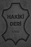 Mellody Taba Hakiki Deri Günlük Topuklu Ayakkabı